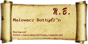 Malovecz Bottyán névjegykártya